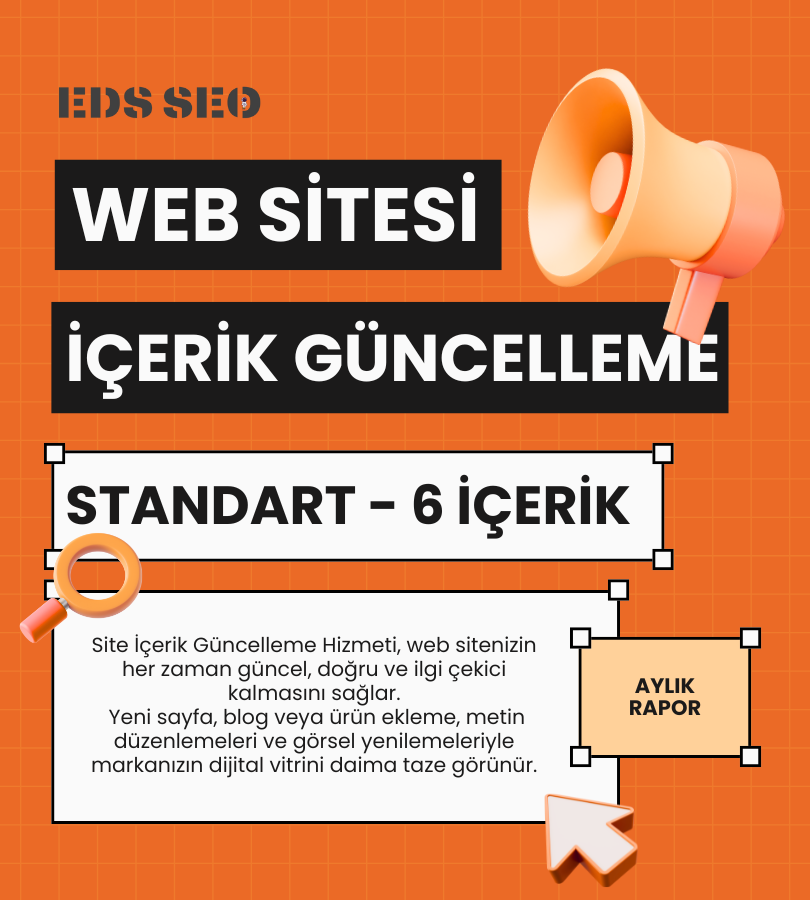 Aylık Site İçerik Paketi – Standart Paket