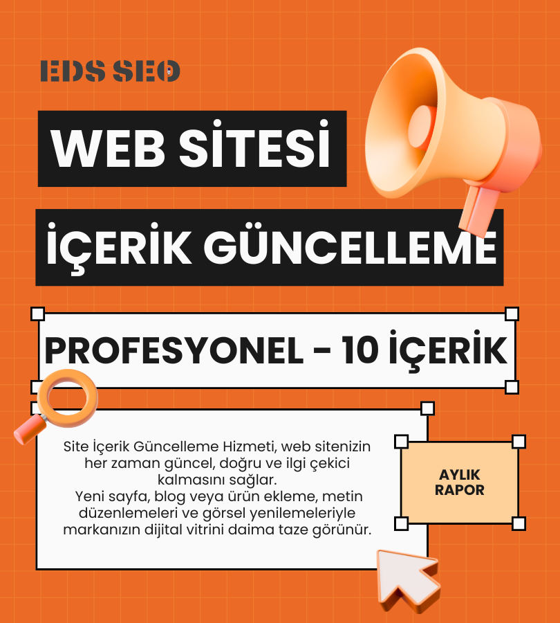 Aylık Site İçerik Paketi - Profesyonel Paket